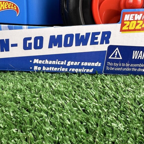 Hot Wheels Bubble Lawn Mower Toddlers Summer Toy Indoor Outdoor Garden Birthday - Picture 7 of 16